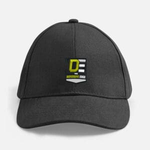 Black baseball cap with Defensive Edge logo